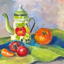 Teapot and Tomatoes